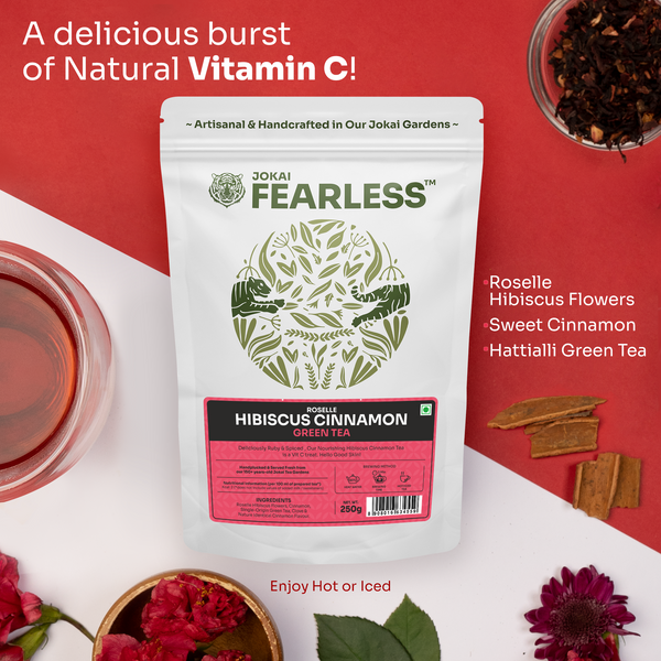 Hibiscus Cinnamon Loose Leaf Green Tea