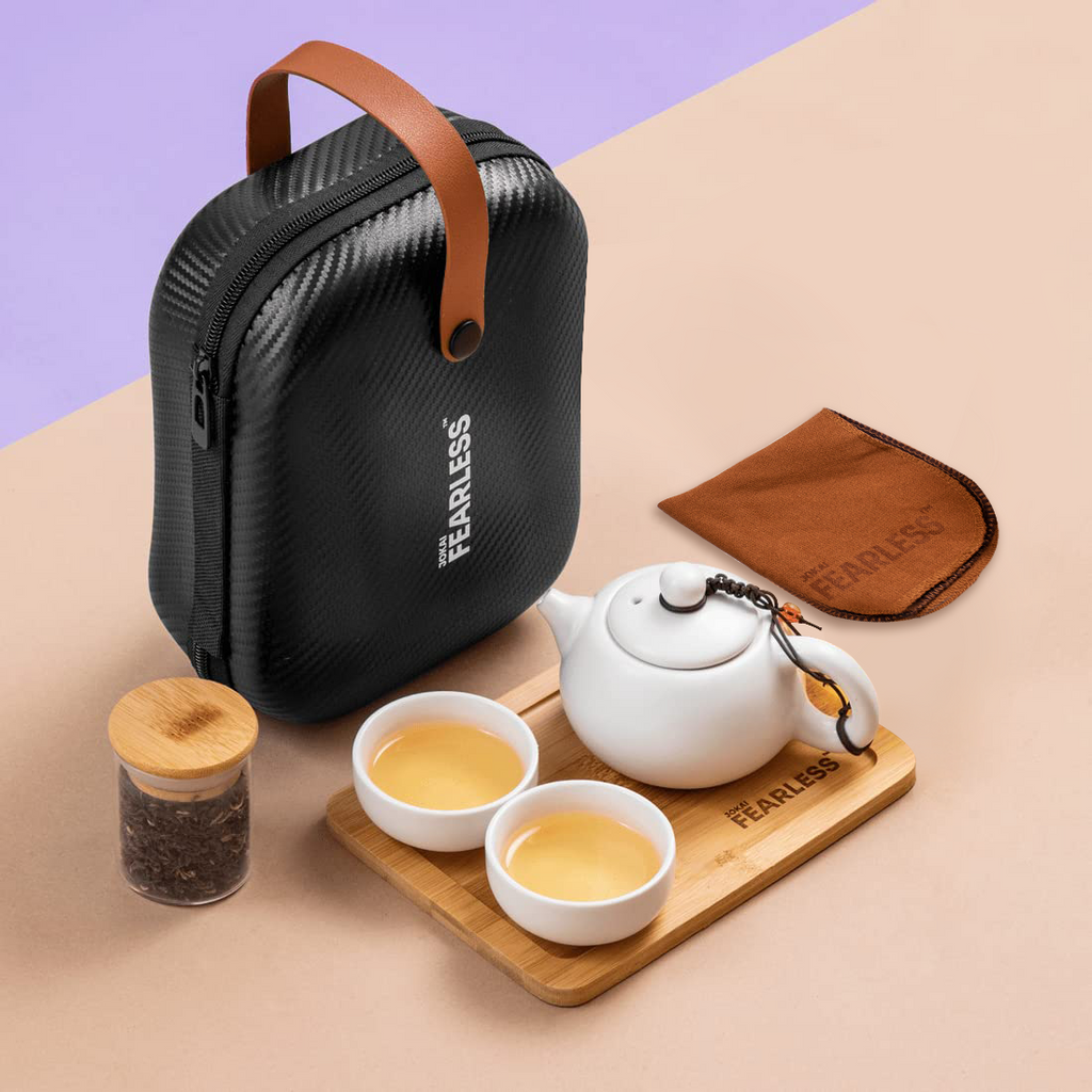 Durable Ceramic Japanese Travel Tea Kit